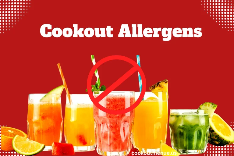 cookout Allergens