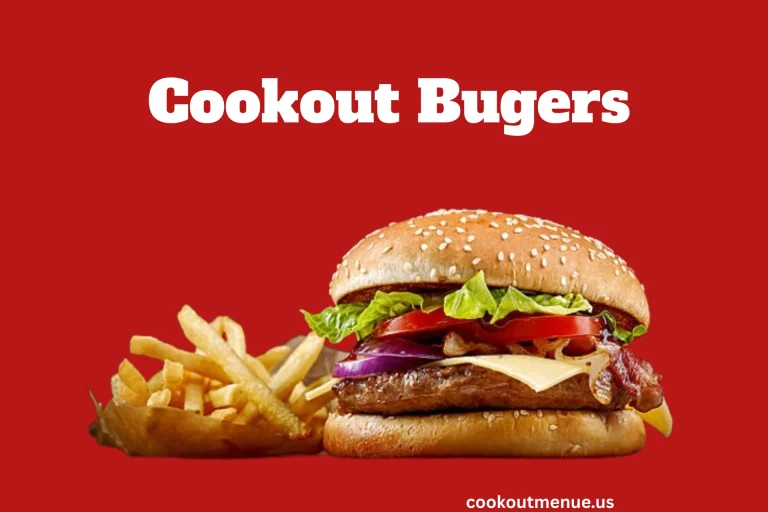 Cookout Burger Menu